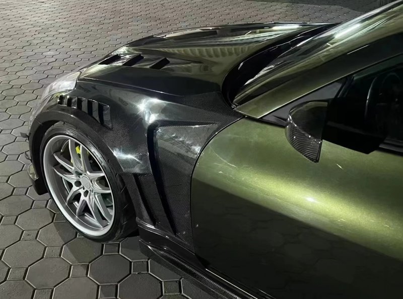 High Quality Carbon Fiber vented Fender for 350Z Z33 Nismo 3 Fenders Carbon Fiber Perfect Fitment
